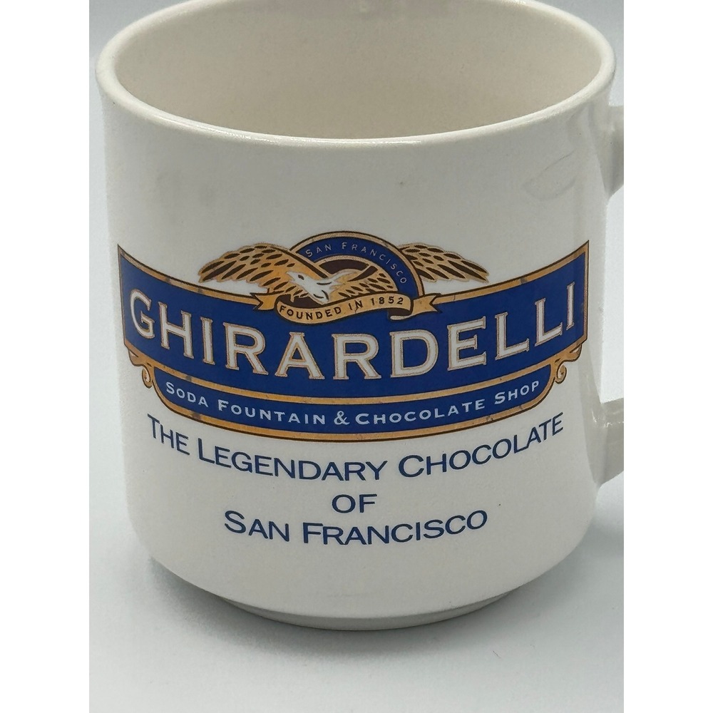 Ghirardelli Soda Fountain & Chocolate Shop San Francisco White Ceramic Mug